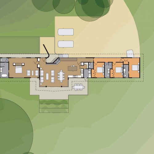 Opat Architects House Red Hill South ground floor plan drawing
