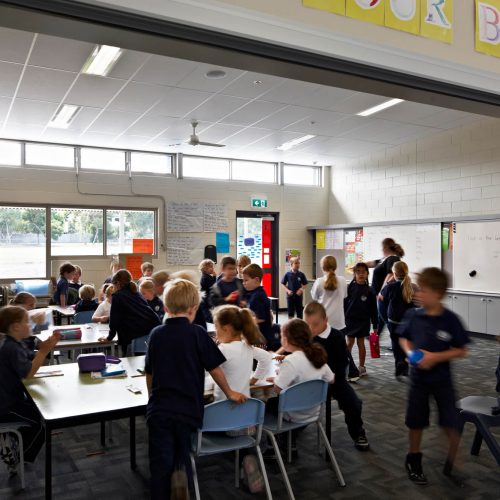 Opat Architects Inverloch Primary School two classes being co-joined